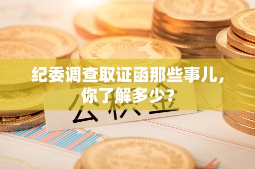 上杭纪委调查取证函那些事儿，你了解多少？